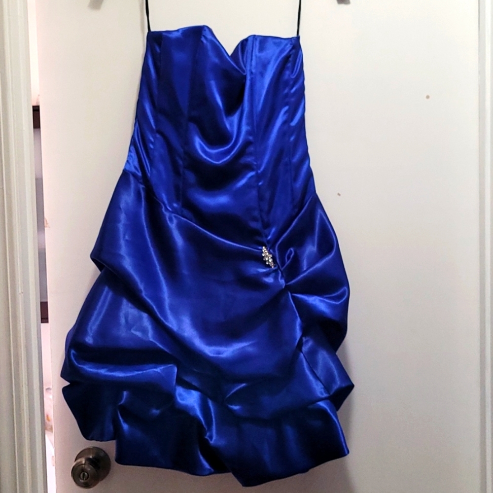 Silky Sapphire Blue Dress